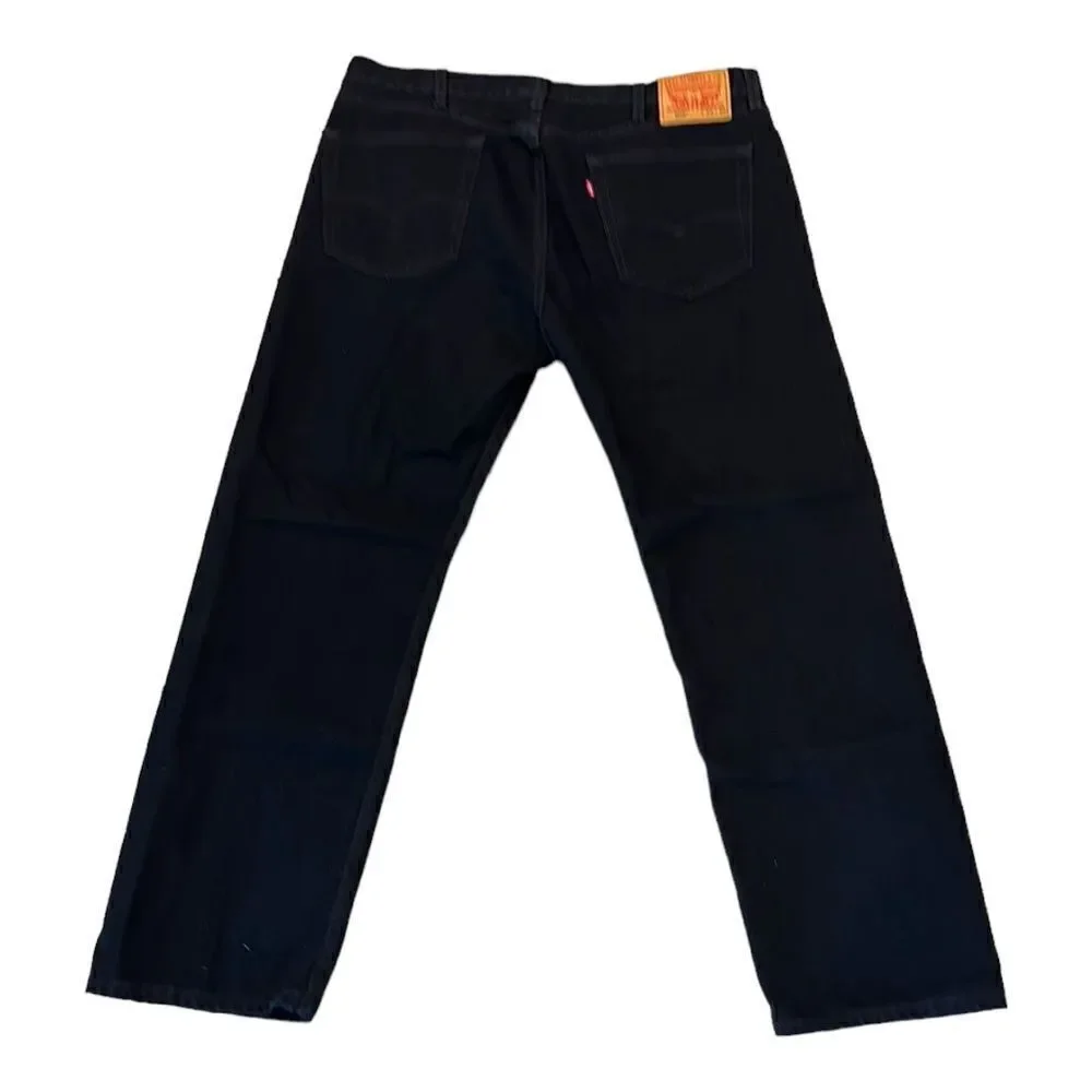Levi’s 505 Men’s Black Straight Leg Cotton Jeans Size 40x30
